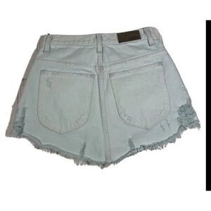 Carmar‎ Women's Los Angela’s Mini Skirt 26 Zipper Distressed 5 Pocket Blue